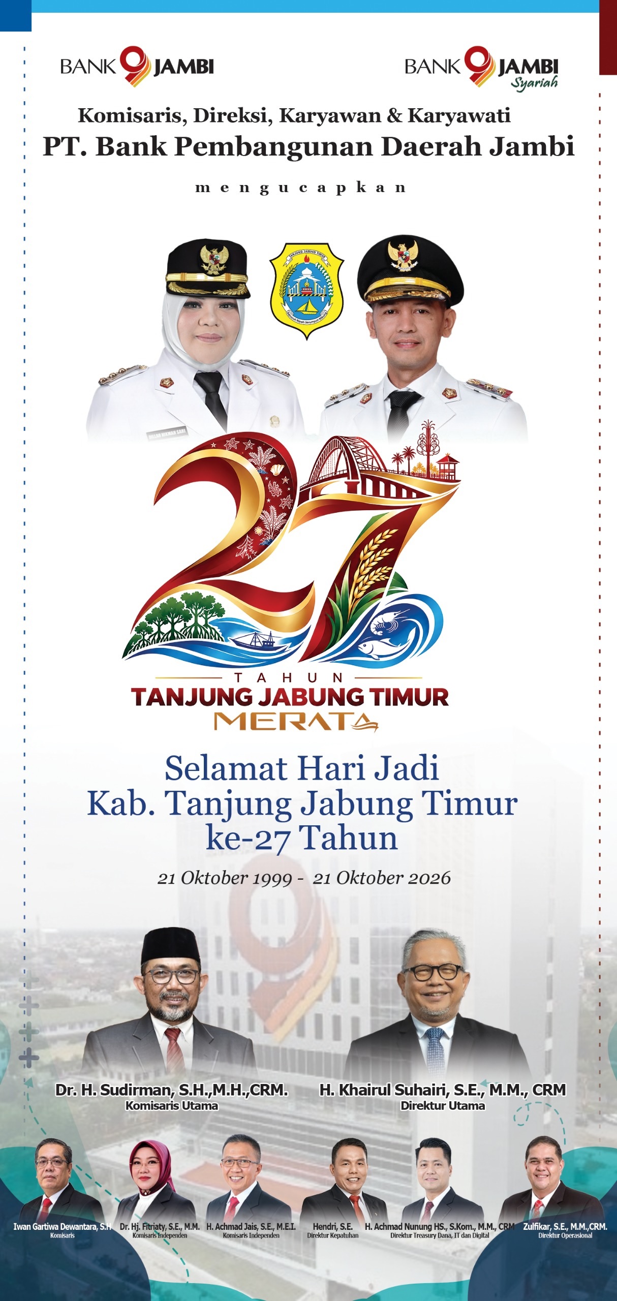 BANK JAMBI HUT UCAPAN TANJABTIM
