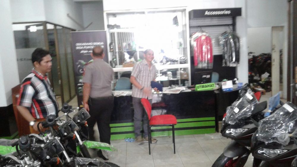 Dealer Kawasaki Dibobol, Tiga Ninja 4 Tak & Uang Puluhan Juta Raib