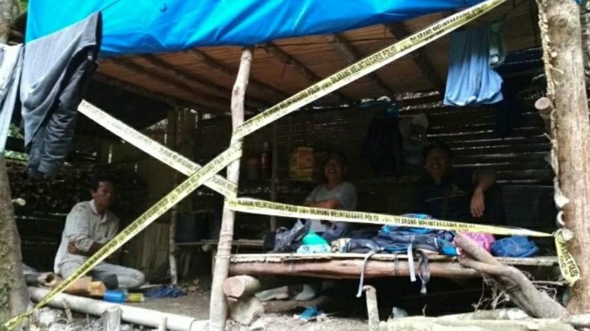 PETI di Talang Lindung Sungai Penuh di Police Line