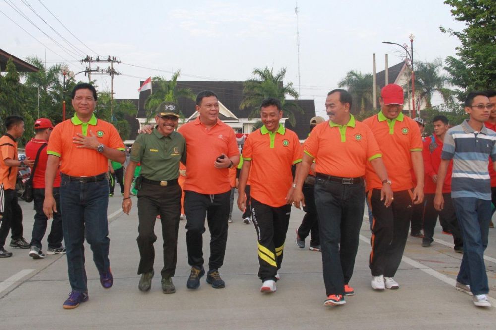 Pemkab Tanjabbar Gelar Jalan Santai Bulan K3