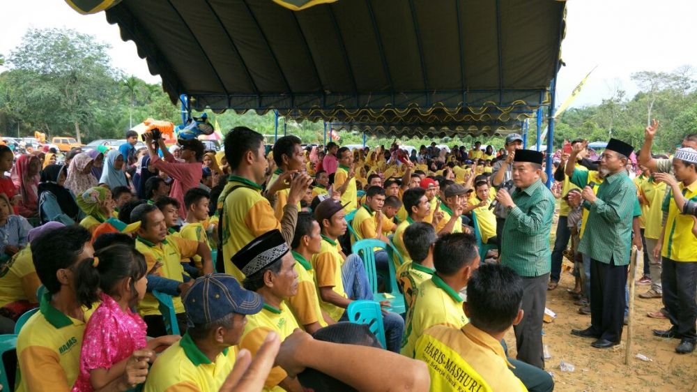 Fajar dan Hamas Berebut Suara Tabir, Lantik Ratusan Tim Pemenangan dan Relawan