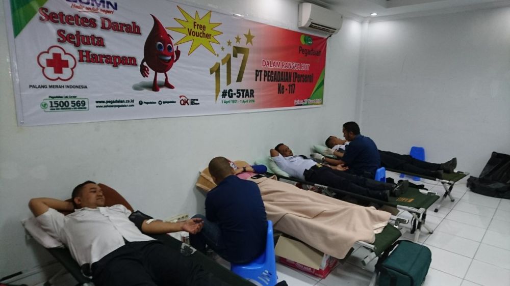 Rangkaian HUT Pegadaian ke 117 Tahun, Pegadaian Adakan Donor Darah