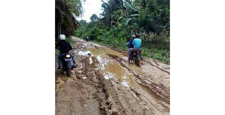 Warga Muarabulian Minta Jalan Diperbaiki