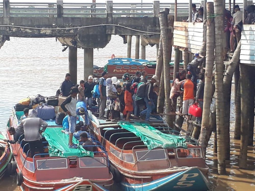 Arus Mudik Lebaran di Pelabuhan Tanjabbar Masih Sepi