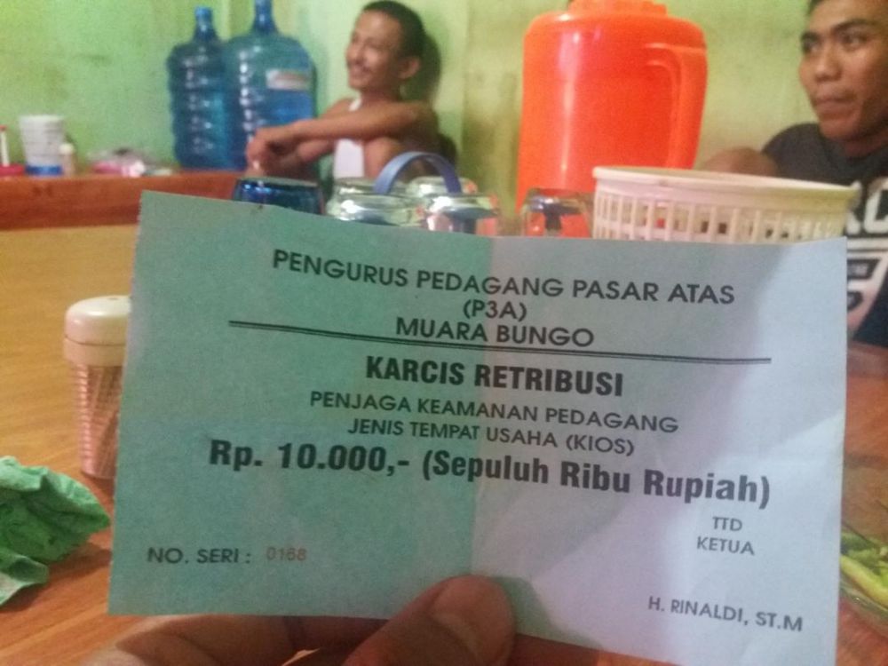 Pungli di Pasar Atas Bungo, Biar Aman, Pedagang Wajib Bayar