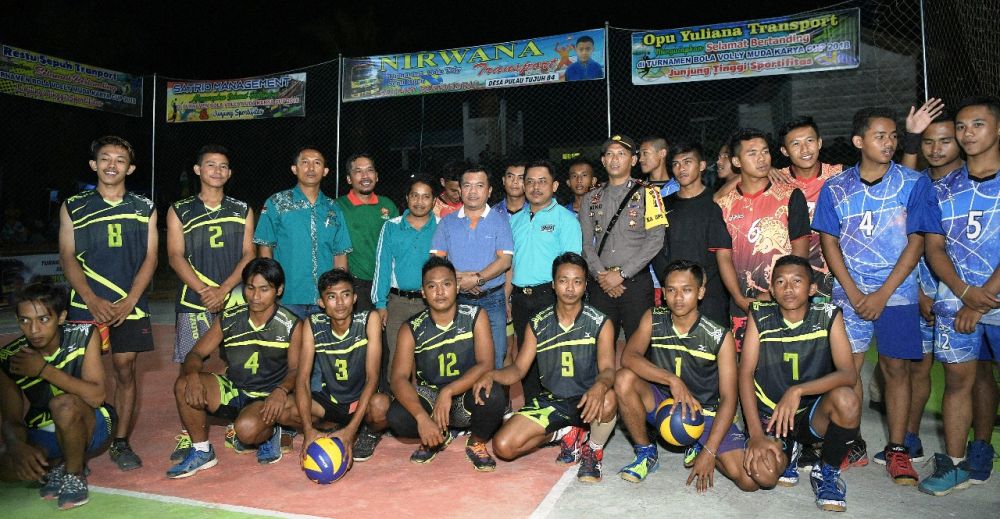 H Al Haris Buka Turnamen Volly Muda Karya Cup 2018