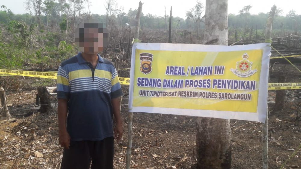 Pelaku Pembakaran Lahan di Sarolangun Diringkus