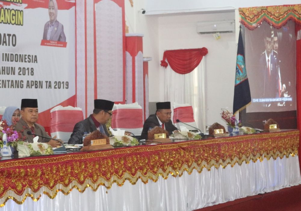 Plh Bupati Hadiri Paripurna Pidato Kenegaraan