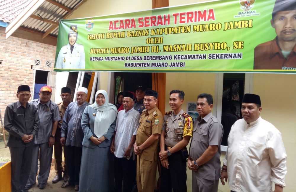 Dibedah Baznas, RD Husin Tempati Rumah Baru