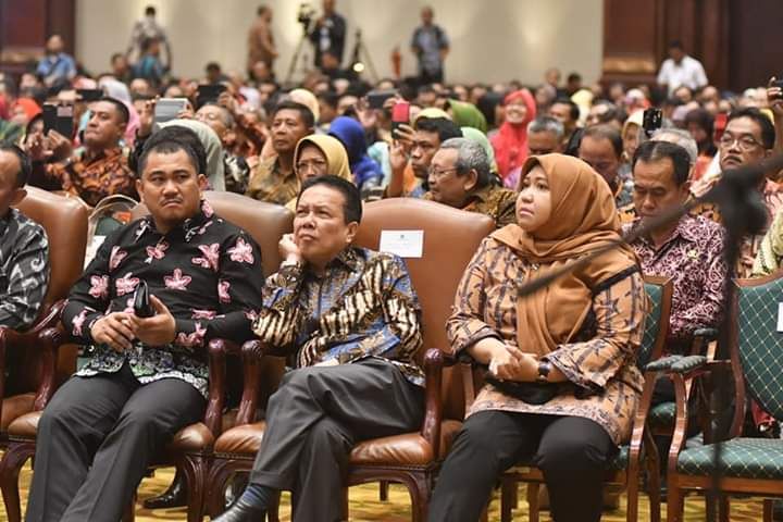 Bupati Masnah Hadiri Rakornas Perpustakaan 2019