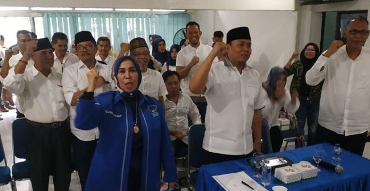 Optimis Kantongi Dukungan, Tim Fasha Nyanyikan Mars Demokrat