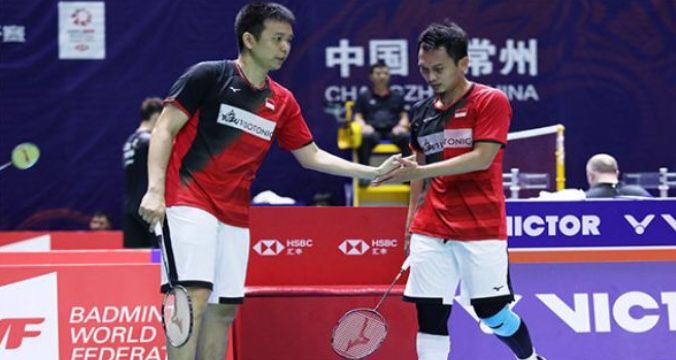 Ahsan/Hendra Tantang Minions di Final Denmark Open 2019