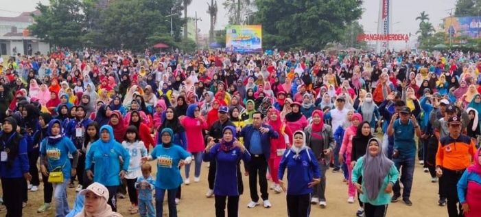 Semarak Senam Bugar Sehat, Songsong HUT Kota dan Sumpah Pemuda