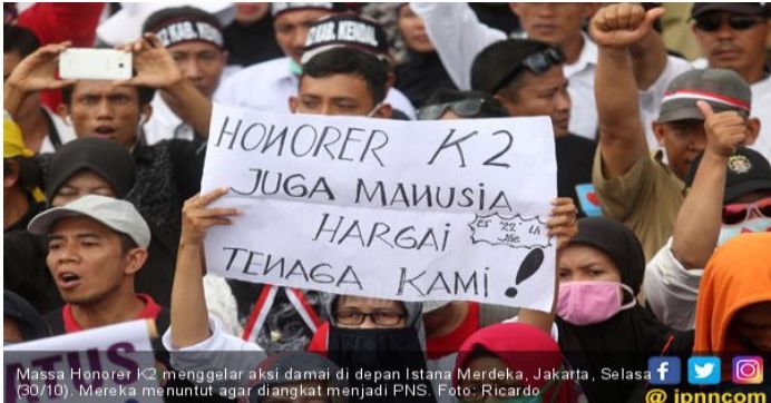 Petinggi Honorer K2 Ini Heran dengan Sikap Pemerintah