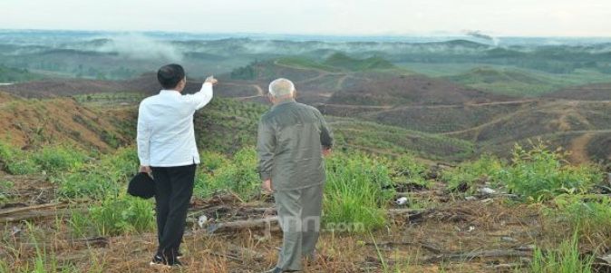 Dari Jauh, Presiden Jokowi Menatap Lokasi Calon Ibu Kota Negara