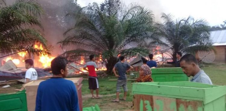 Kebakaran di Bungo, Bangunan Ponpes Ludes Dilalap Sijago Merah