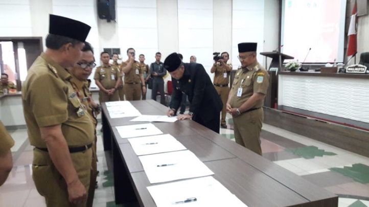 Penandatanganan Perjanjian Kinerja Kepala OPD Dalam Lingkup Kota Jambi, Wako Fasha Tegaskan Pencapaian Kinerja