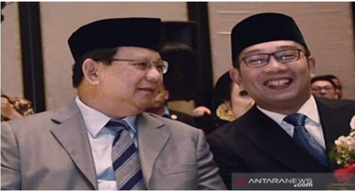 Ridwan Kamil Duduk Berdampingan dengan Prabowo dan Meminta Maaf