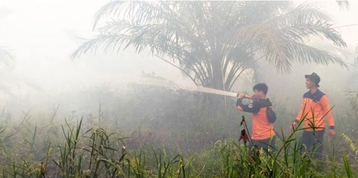 BPBD dan Polres Langsung Terjun kan Personel Padamkan Api