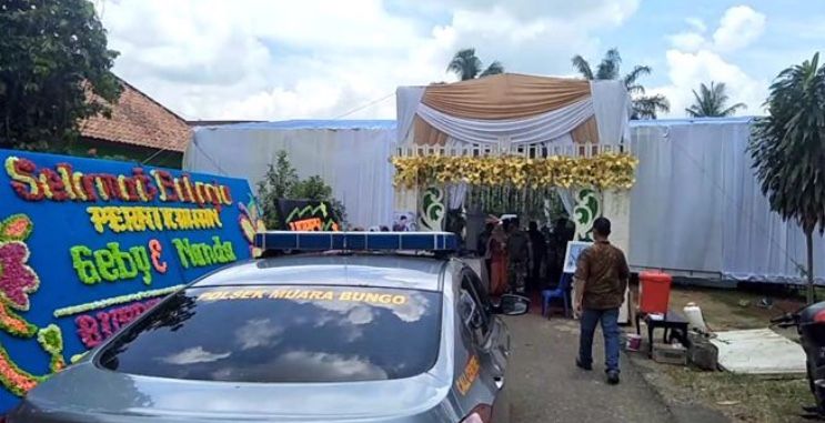 Di Bungo, Pesta Pernikahan Dibubarkan Tim Gabungan