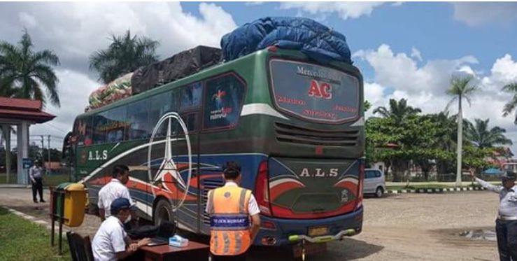 Nekat Bawa Pemudik, 8 Bus Diperintahkan Putar Balik di Bungo