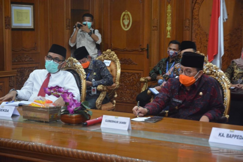 Gubernur Jambi Ikuti Musrenbangnas 2020 Secara Online