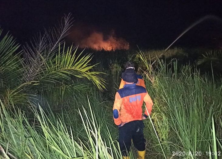 Karhutla Kembali Mengamuk di Kumpeh, Pemadaman Gunakan Helicopter