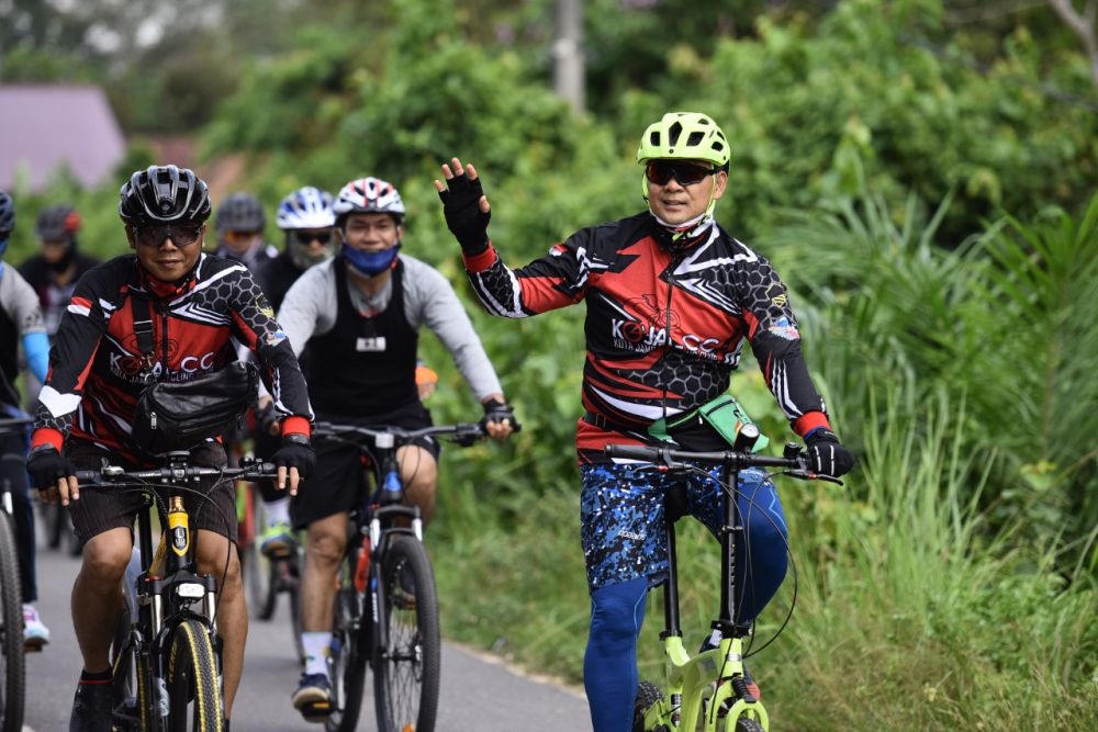 Inovasi Gowes Virtual Pemkot Jambi Antusias Diikuti Warga, Hari ke-3 Gowes Virtual, 45% Peserta Telah Selesaik