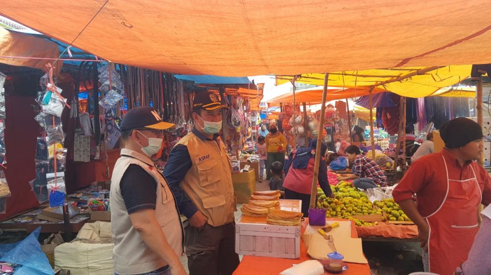 Sidak di Pasar, Sekda Temukan Pedagang Banyak Melanggar Protokol Kesehatan Covid