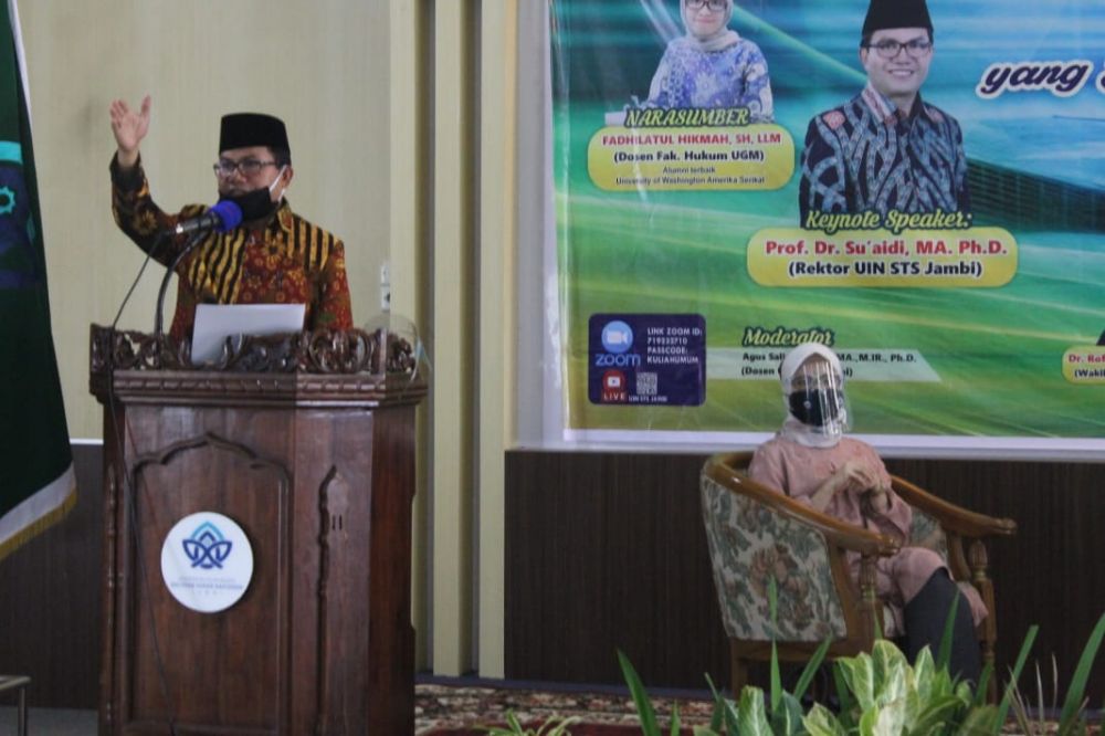 UIN STS Jambi Gelar Kuliah Umum Semi Virtual