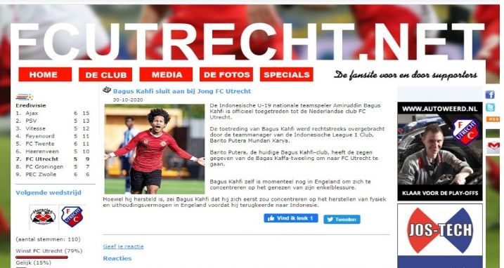 Siapa yang Umumkan Bagus Kahfi ke FC Utrecht? Ya Ampun, Ternyata