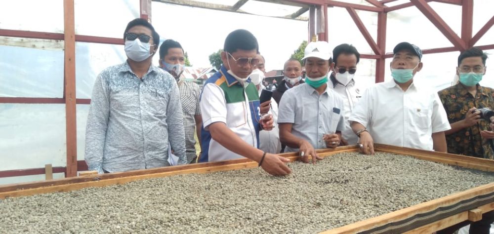 Syafril Nursal Kunjungi Pabrik Kopi Arabika Kayu Aro