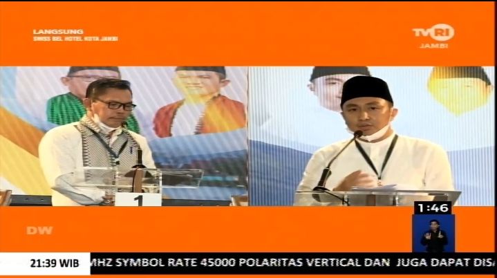 Debat Kandidat; Ahmadi Zubir dan Fikar Azami Berbeda Pandangan Terkait UU Cipta Kerja