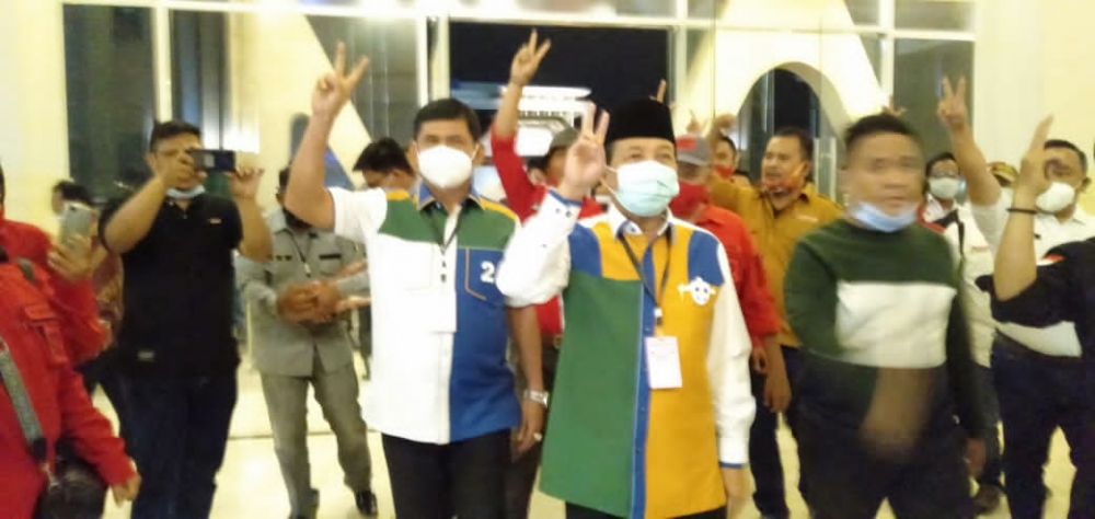 Tiba di Lokasi Debat Cawagub, Fachrori-Syafril Paling Kompak