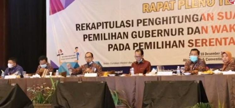 Pleno Rekapitulasi Suara Pilgub Jambi Tingkat Provinsi Selesai, Suara Haris-Sani Terbanyak