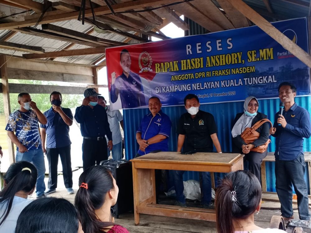 Hasby Anshory Lakukan Reses, ke kampung Nelayan Kualatungkal