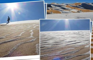 Ngeri! Gurun Sahara yang Seharusnya Panas Kini Justru Berubah Menjadi Dataran Salju