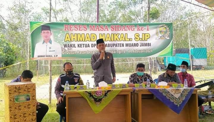 Masyarakat Minta Lampu Jalan Di Reses Waka DPRD Muarojambi Ahmad Haikal