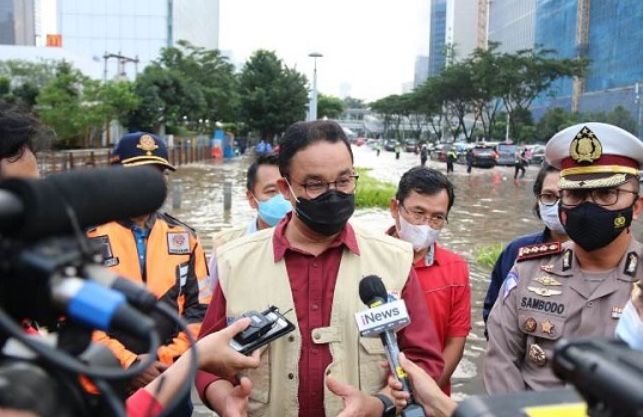 Banjir Jakarta Sehari Kering, Anies Baswedan: Kenapa?