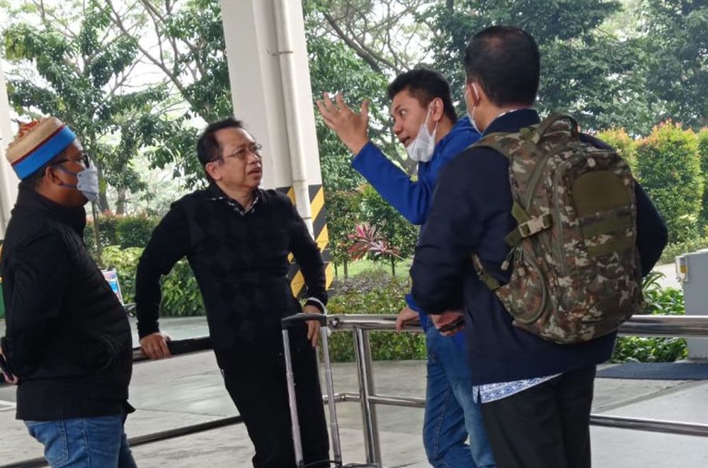 Ssst, Marzuki Alie Tepergok Elite Demokrat di Bandara Kualanamu Jelang KLB