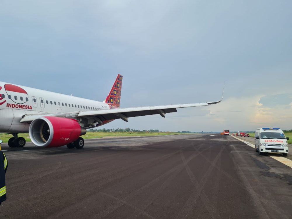 Pesawat Batik Air Jambi-Jakarta yang Alami RTB Berhenti di Runway