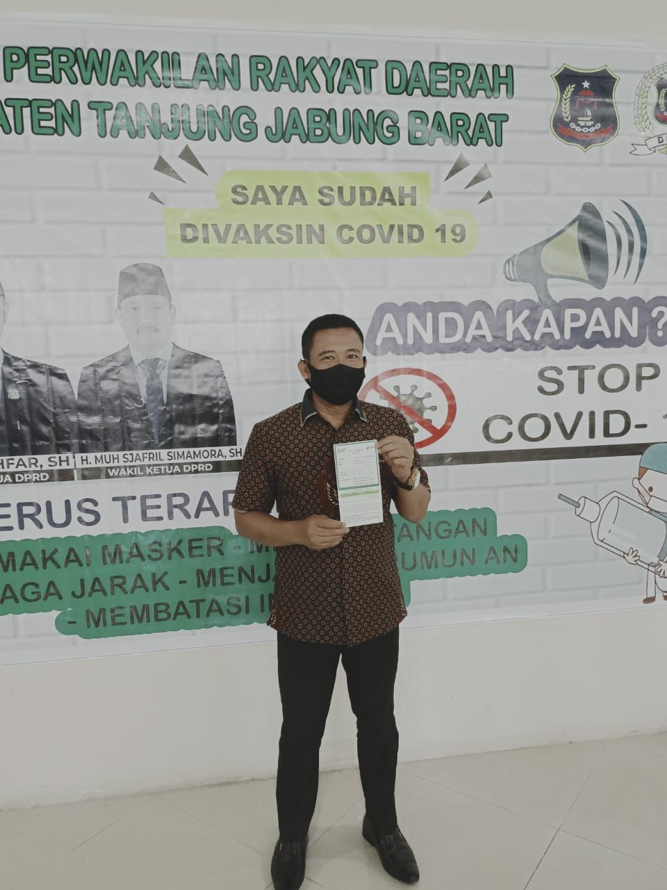 DPRD Kabupaten Tanjabbar Hari Ini Di Vaksin