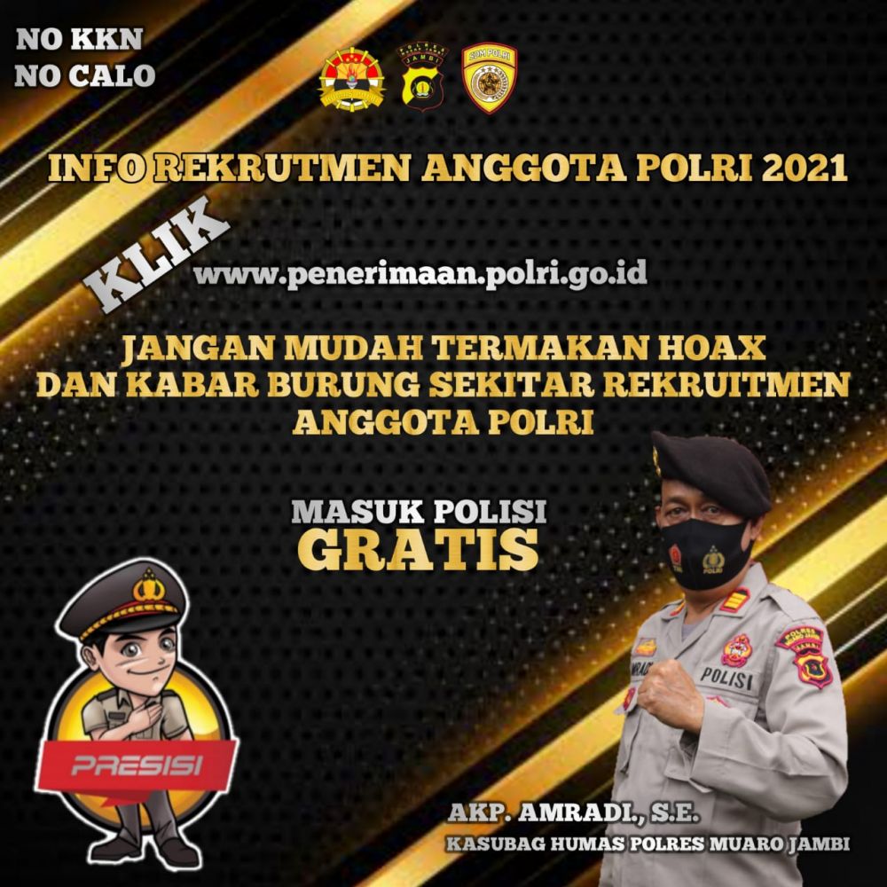 Buka Penerimaan Polisi, Polres Muaro Jambi Ajak Remaja Muaro Jambi Ikut Seleksi