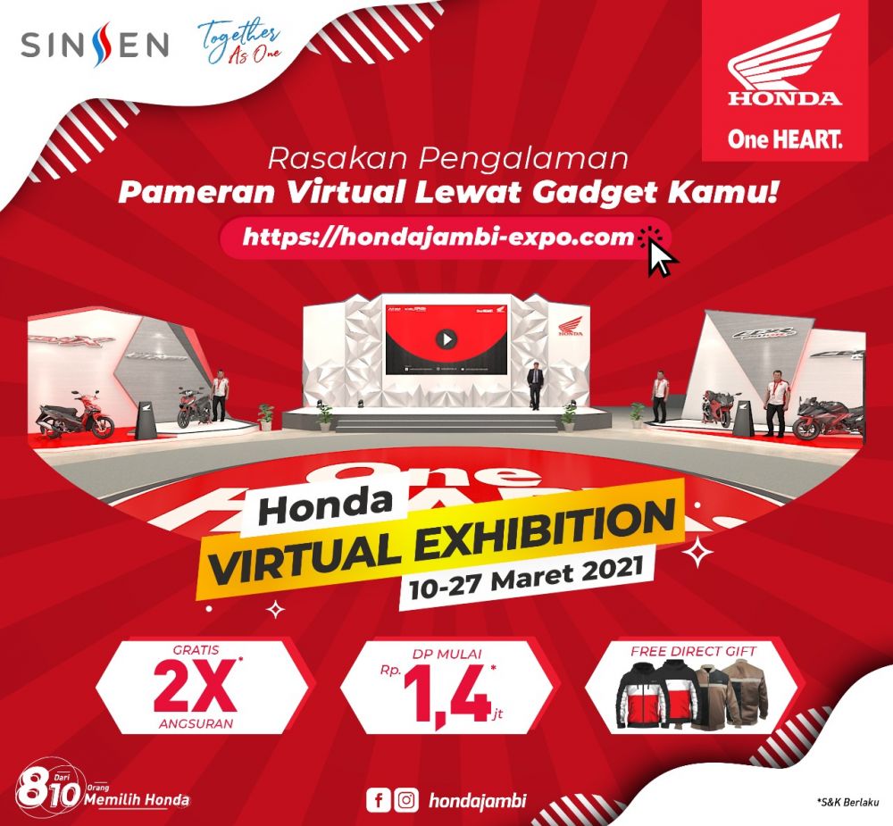 Sinsen Gelar Honda Virtual Exhibition dengan Beragam Promo Menarik