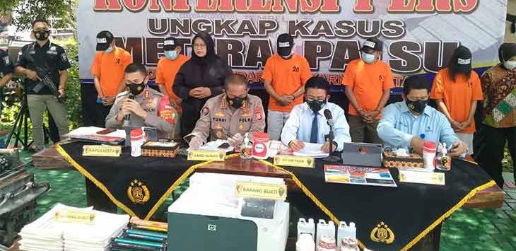 Polresta Bandara Soetta Bongkar Pemalsu Materai yang Rugikan Negara Hingga Rp13 Miliar