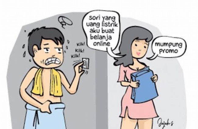 Akibat Istri Demen Belanja Online...