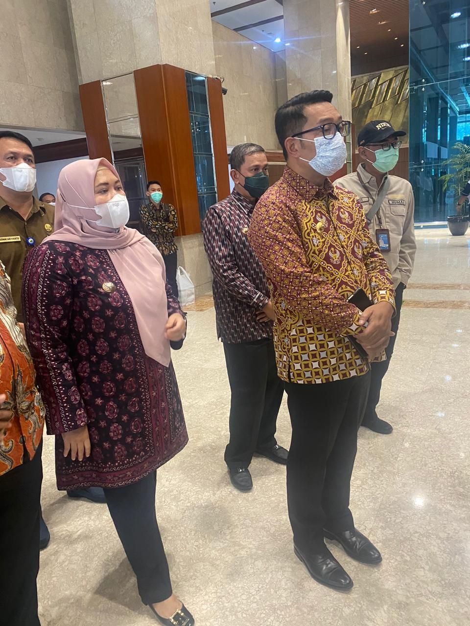 Bupati Masnah Dampingi Ridwan Kamil Sampaikan Aspirasi ADPMET di DPR RI