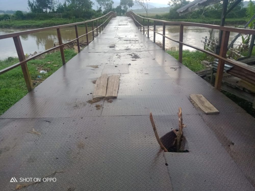 Hanya Janji, Jembatan Akses Pertanian Tanjung Pauh Mudik Tak Kunjung Diperbaiki