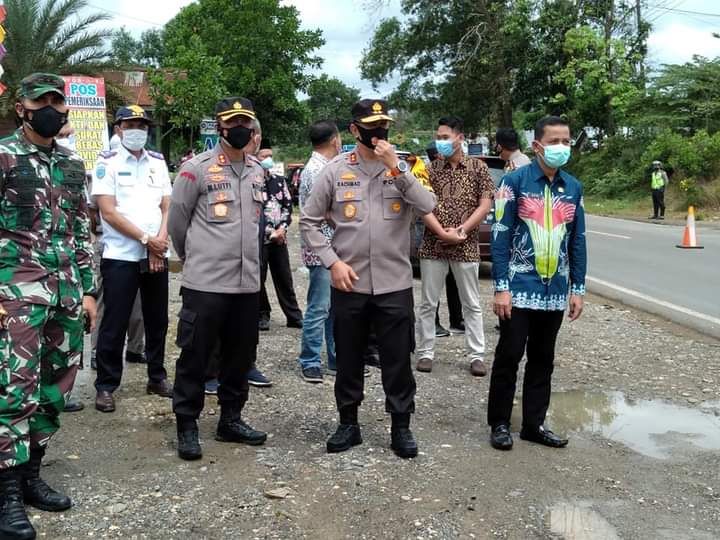 Kapolda Jambi Tinjau Pos Batas Jambi - Sumbar