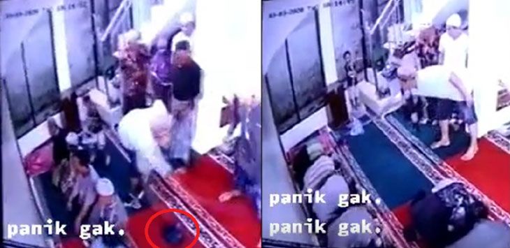 Tikus Masuk Sarung Jamaah Bikin Bubar Salat Berjamaah, Lihat Videonya